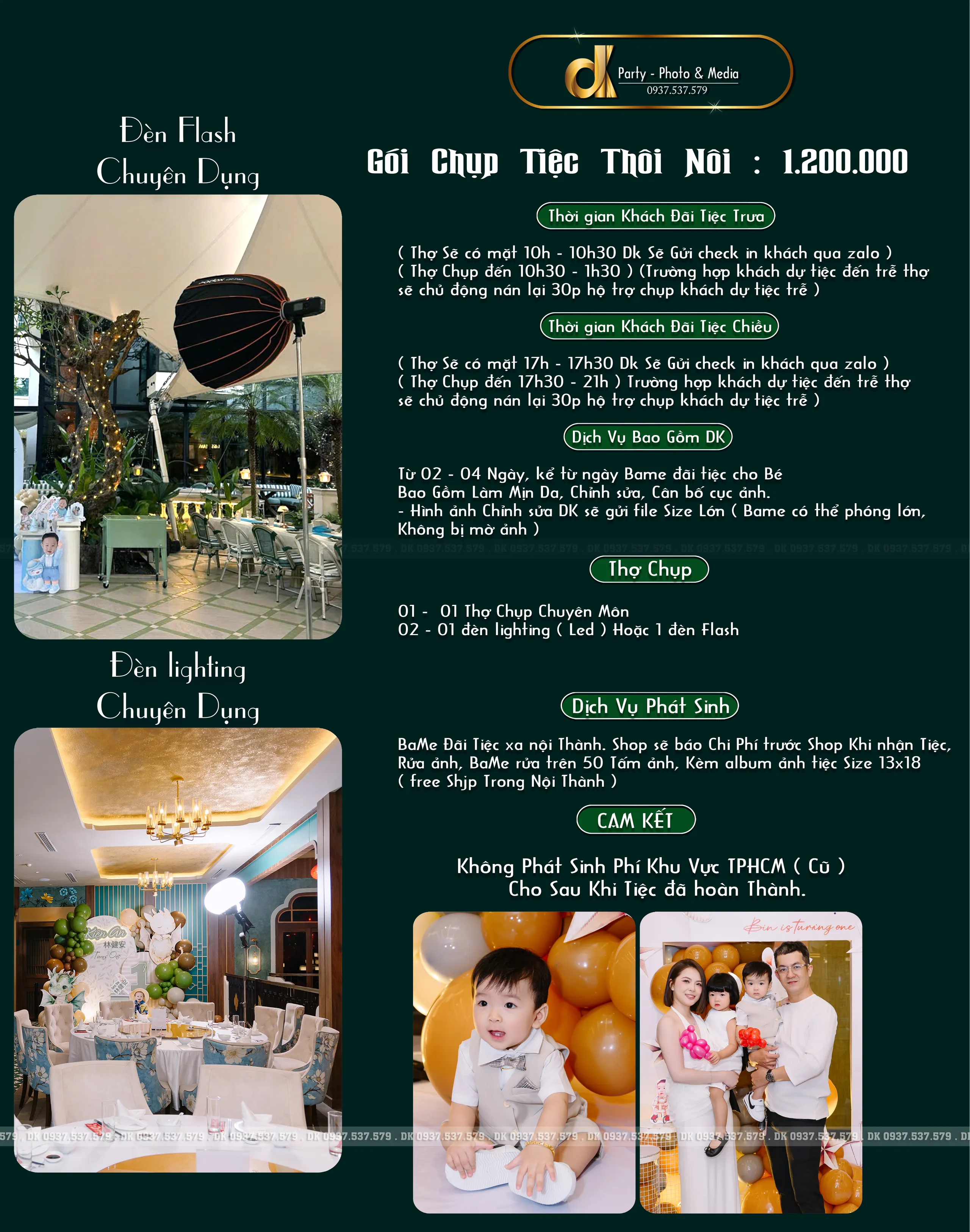 Chụp Tiệc Thôi Nôi 1St